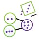 thumbnail image 1 of Juego de enlaces numéricos magnéticos, recursos de aprendizaje, 55 piezas, 1 of 3