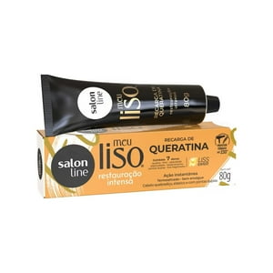 Salon Line - Recarga De Queratina Restauracion Intensa Meu Liso 80Gr