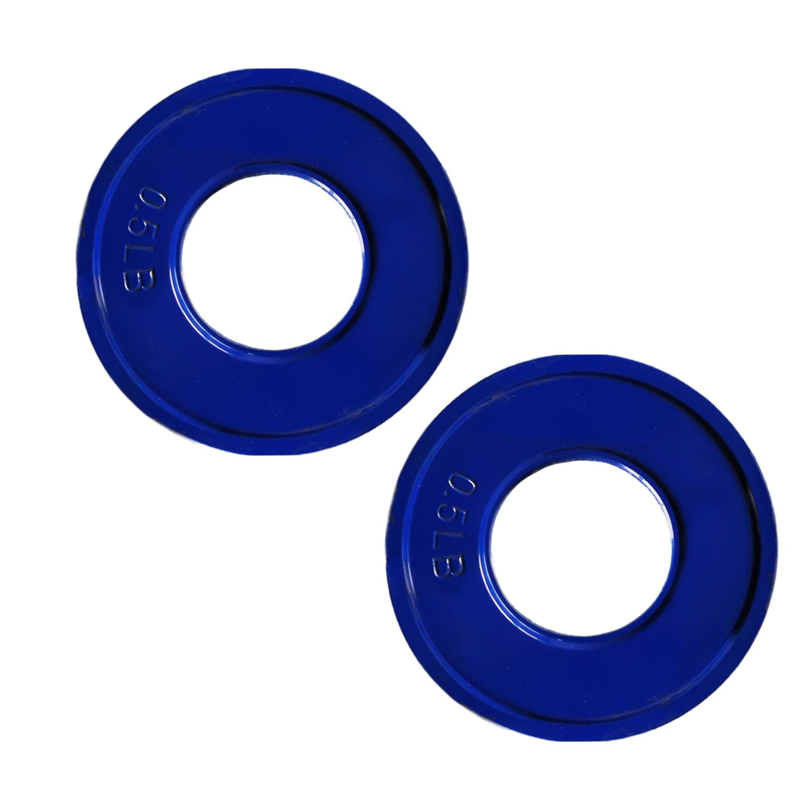 Magideal - 2 Discos De Peso Fraccionario, Pequeños Discos De Cambio, Suministros De Gimnasio, Mancuernas, Pesas Para Gimnasio, Fitness, Compactos, Versátiles, Pr Azul 0.5 Lb