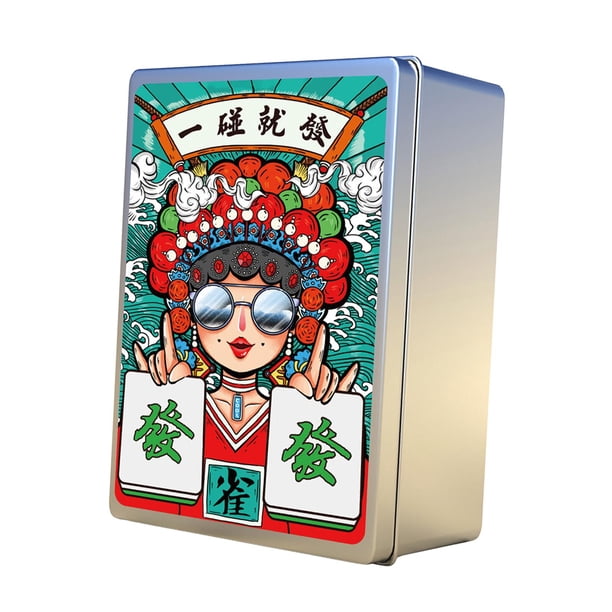 MAh Jongg Juego De Mesa De Juegos De Ocio Para Fiestas De Naipes Para Reuniones De Festivales Estilo A