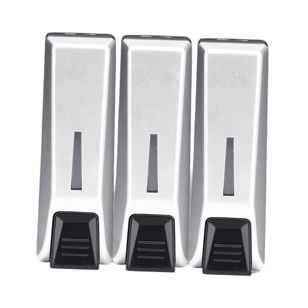 Dispensador De Jabón De Manos De 3 Cámaras, Contenedor De Champú Para Escuela, Oficina, Comercial, Plata