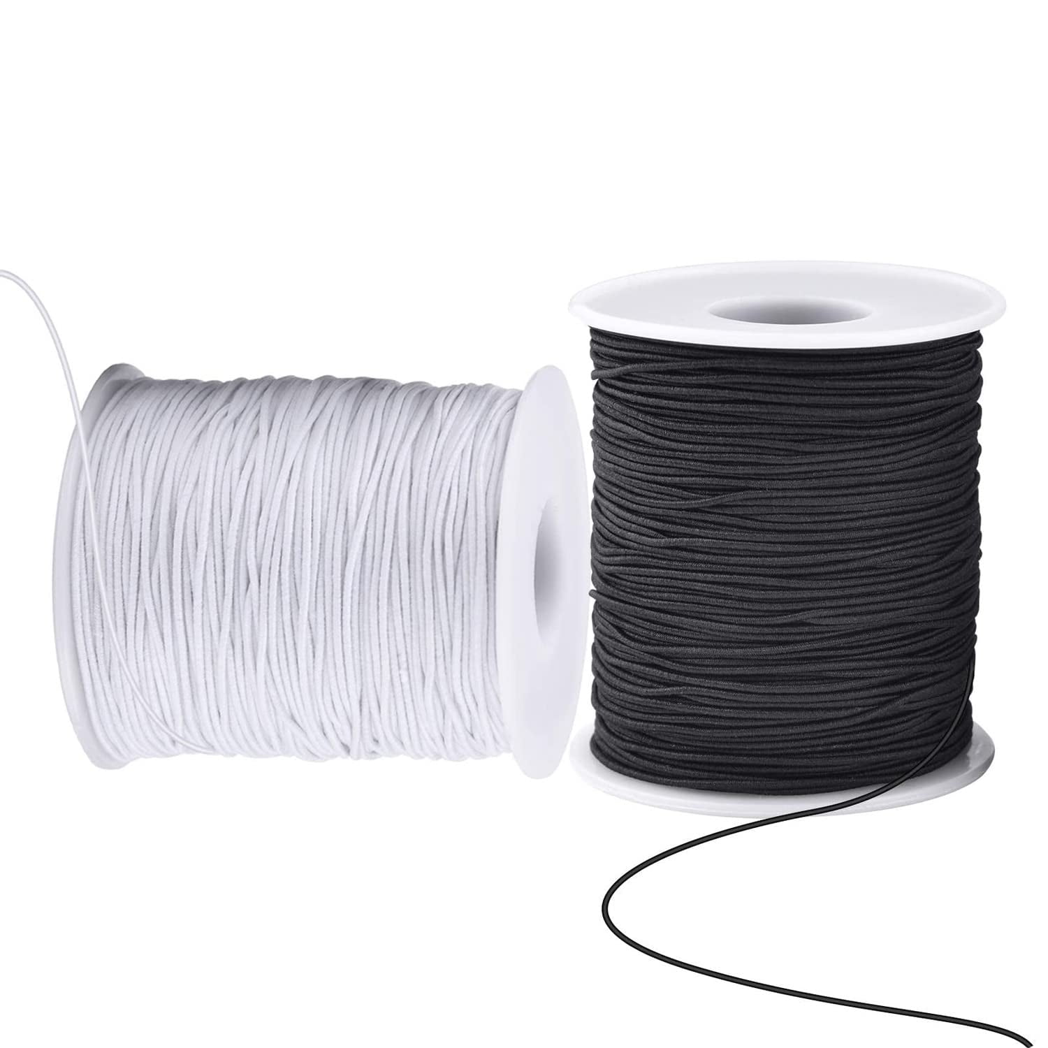 Cordón Elástico Chunliou Para Pulseras De 1 Mm, 100 M, 2 Rollos