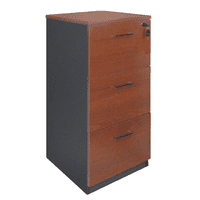 Muebles Santa Ana - Kardex 3 Cajones Kx 3 Cerezo Con Negro