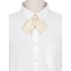 thumbnail image 4 of Corbata de Lazo de Satén Ajustable Preatada de Doble Capa para Mujer INSPIRE CHIC para Camisa de Uniforme Crema Talla Única, 4 of 4