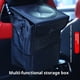 thumbnail image 2 of Basura de coche con tapa Bolsillos de almacenamiento de la lata de basura del vehículo a prueba de fugas que cuelgan Bolsa de basura del coche impermeable para SUV Negro, 2 of 3