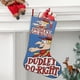 thumbnail image 2 of El Show de Dudley Do-Right Tema: Calcetines de Navidad, fino lino blanco para colgar en escaleras y chimenea, decoración navideña para el hogar, regalo de Navidad. 45cm × 32cm, 2 of 5