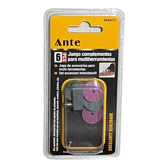 Discos Pulir 6pzs Kit Fresas Piedra Complem Minitorno Dremel