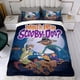 thumbnail image 4 of Scooby Doo Conjunto de sábanas temático, trío de piezas, cómodo y amigable con la piel, diseño único, regalo de decoración para el hogar para familiares, amigos y fans,173cm *218cm, 4 of 6