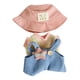 thumbnail image 2 of Figura De Felpa, Camiseta Y Mono, Vestido De Flexibilidad DIY Para Muñeca De 5,91 Pulgadas, Sombrero Rosa, 2 of 3