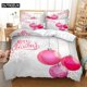 thumbnail image 1 of HD Digital Printing Custom Duvet CoverComforterQuiltBlanket case BeddingBedclothes bedding set Balloon, 1 of 5