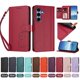 thumbnail image 4 of Funda Cartera Trébol para Samsung Galaxy S24 con Ranuras Tarjetas y Carga Inalámbrica Rojo, 4 of 6