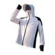 thumbnail image 5 of Camisa De Protección Solar Con Capucha Para Hombre Sudadera Con Capucha Para Uso Diario Al Aire Libre Deportes De Playa XL Blanco Con Negro, 5 of 5