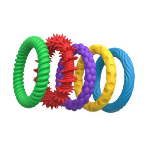 Magideal - 5 Piezas Pulseras Sensoriales, Juguetes Silenciosos Y Silenciosos Juguetes De Educación Suave Juguetes De Juguetes Anillos Sensoriales Para Almacenami Opción