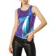 thumbnail image 1 of INSPIRE CHIC Top de Tirantes Metálico para Mujer Fiesta de Club de Halloween Brillante y Reluciente Cami Holográfico M Azul Púrpura, 1 of 8