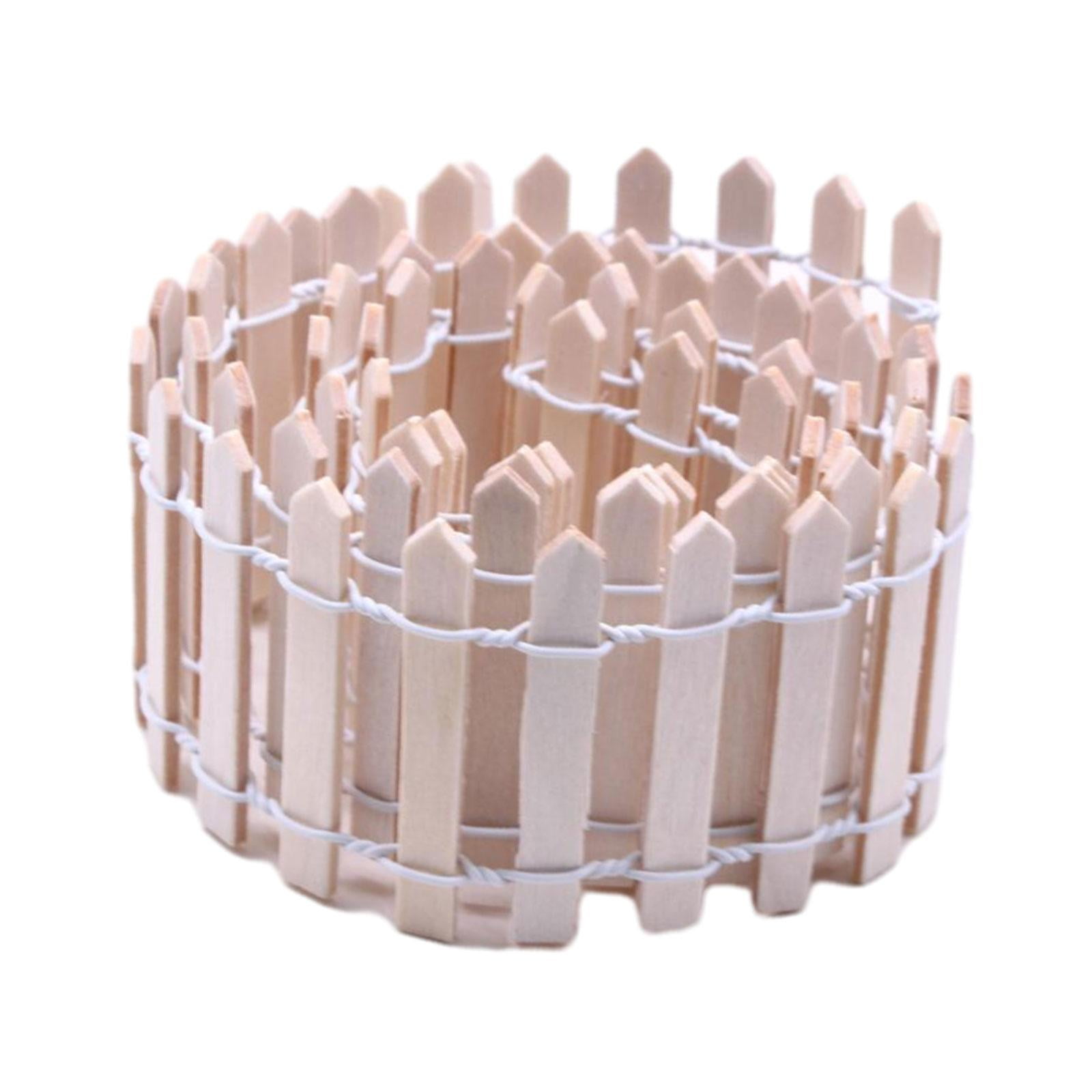 Ioensy - Valla De Jardín De Hadas En Miniatura, 90x5cm, Para Casas De Muñecas, Accesorios De Jardines De Hadas, Color Beige
