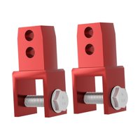 Magideal - 2 Piezas Dispositivo De Elevación Almohadilla Amortiguador De Extensión De Altura Con Tornillos Piezas De Repuesto Universales Amortiguador Trasero De Rojo