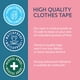 thumbnail image 3 of Cinta adhesiva para ropa CLING IT2 de doble cara extra fuerte, 3 of 6