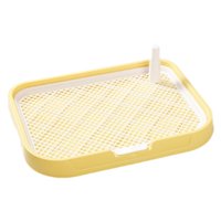 Ioensy - Inodoro Para Perros, Bandeja Reutilizable Para Orinal Para Perros, Inodoro Para Otras Mascotas, Cachorros, Animales Pequeños, Amarillo