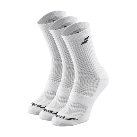 Calcetin Babolat Largo Blanco - 3 Pares Tenis Padel