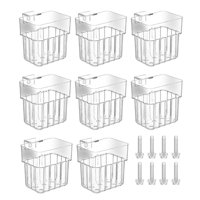 Magideal - 8 Soportes Para Plantas De Acuario, Accesorios Para Paisajismo, Copas De Crecimiento De Plantas Acuáticas, Fácil Instalación, Fondo, Decoración De Pai