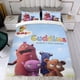 thumbnail image 4 of Los Cuddlies Conjunto de sábanas temático, trío de piezas, cómodo y amigable con la piel, diseño único, regalo de decoración para el hogar para familiares, amigos y fans,135cm *200cm, 4 of 6