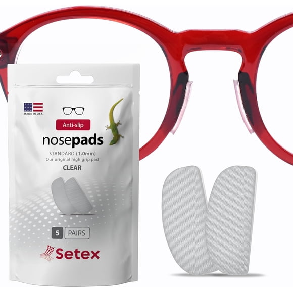Almohadillas nasales para anteojos Setex Gecko Grip, 1 mm, antideslizantes (5 pares)