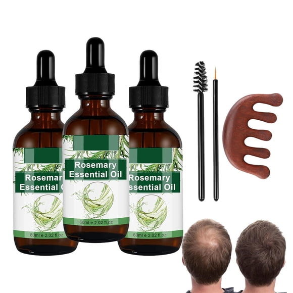 Aceite de Romero para Crecimiento del Cabello 60ml con Peine