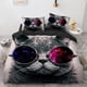 thumbnail image 1 of Cute White Cat Kitty Kitten Animal Print Quilt Duvet Cover Set Bed Linen3-Piece Bedding Set, 1 of 5