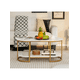 thumbnail image 3 of Mesa de Centro Elegance estilo marmol White and Gold, 3 of 6
