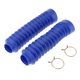 thumbnail image 4 of Caucho de la motocicleta Tenedor delantero polainas Cubiertas de polvo Botas 205x42x30mm Azul, 4 of 5