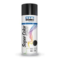 Tekbond - Pintura Acrilica Aerosol 350Ml Metálico Negro