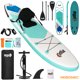 thumbnail image 1 of Set Tabla Stand Up Paddle Surf Inflable Návia 320x81x15cm Color Verde Con Azul, 1 of 10