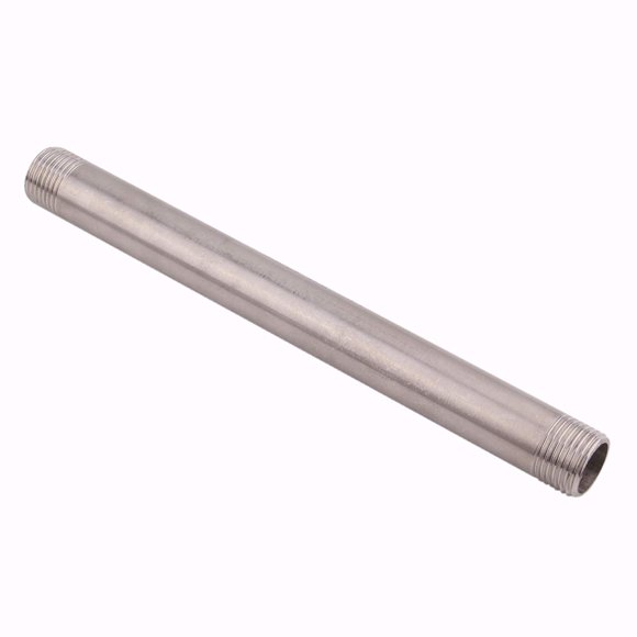 Niple para tubería DERPIPE de acero inoxidable 304, 1/2" NPT, 20 cm