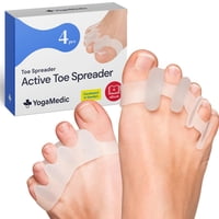 Gel De Silicona Yogamedic De Toe Spacers Para Aliviar Los Juanetes, Paquete De 4