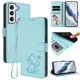 thumbnail image 2 of Funda Billetera con Relieve de Gato para Samsung Galaxy S22 5G, Verde Claro, 2 of 6