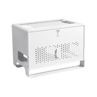 Bothyi - Caja De Almacenamiento De Enrutador Gestión De Cable Multipropósito Para La Sala De Estar Office Home White