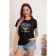 thumbnail image 1 of Polera Mujer Algodon Manga Corta Diseño Corazon 0051, 1 of 3
