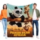 thumbnail image 1 of Panda en África anti-pilling, suave, ligera, esponjosa y acogedora de lujo para hogar y cocina – Perfecta para niños y adultos,120X80cm, 1 of 6