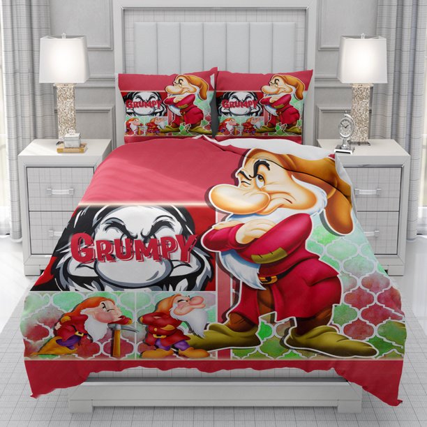 x278 Bed SheetsPiglet/Grumpy /Marie Cat /Dumbo Duvet Cover Cover men women/Children KID Printing cartoon Bedding Set Comforter Bed Soft 3-Piece Bedding Set (1 Duvet Cover + 2 Pillow Shams) nj278