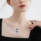 thumbnail image 3 of Collar mujer gato negro luna plata 925, 3 of 3