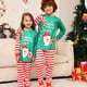 thumbnail image 5 of Pijamas navideños de moda familiar, camisetas y pantalones de manga larga para papá, mamá y niños, conjunto de pijamas a juego con estampado de alce y nieve., 5 of 5