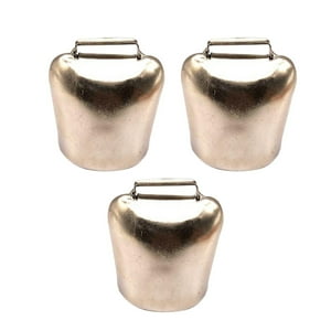 Genérico - 3 Piezas Campanas De Collar Para Perro Campana De Vida Silvestre Duradera Para Mascotas Animales Pequeños Gatito Café Claro