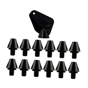 Ioensy - 12X Botines De Fútbol Estables Para Competición Deportiva En Interiores Y Exteriores, Altura De 11 Mm