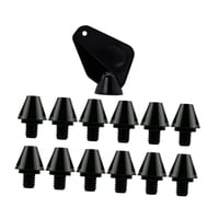 Ioensy - 12X Botines De Fútbol Estables Para Competición Deportiva En Interiores Y Exteriores, Altura De 11 Mm