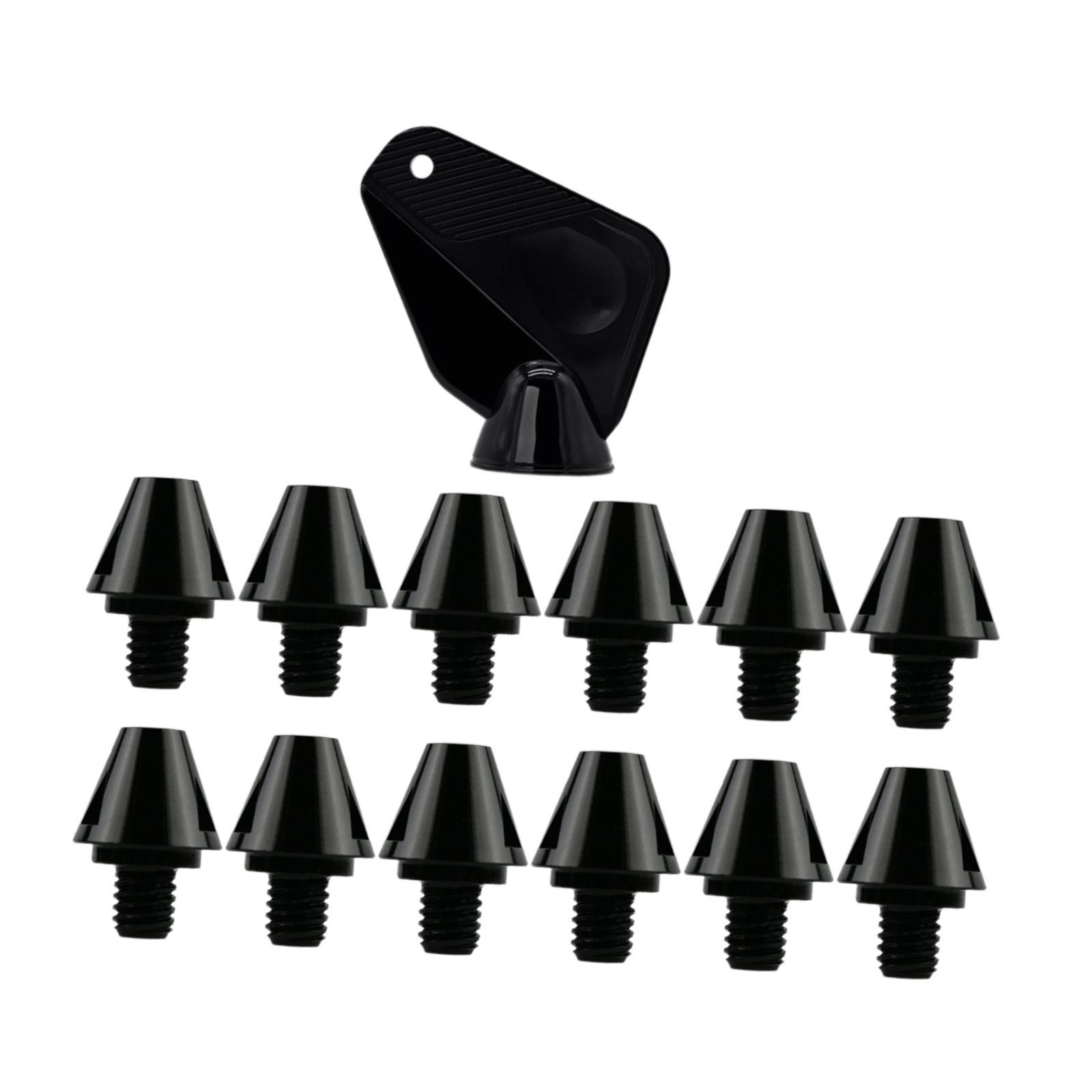 Ioensy - 12X Botines De Fútbol Estables Para Competición Deportiva En Interiores Y Exteriores, Altura De 11 Mm