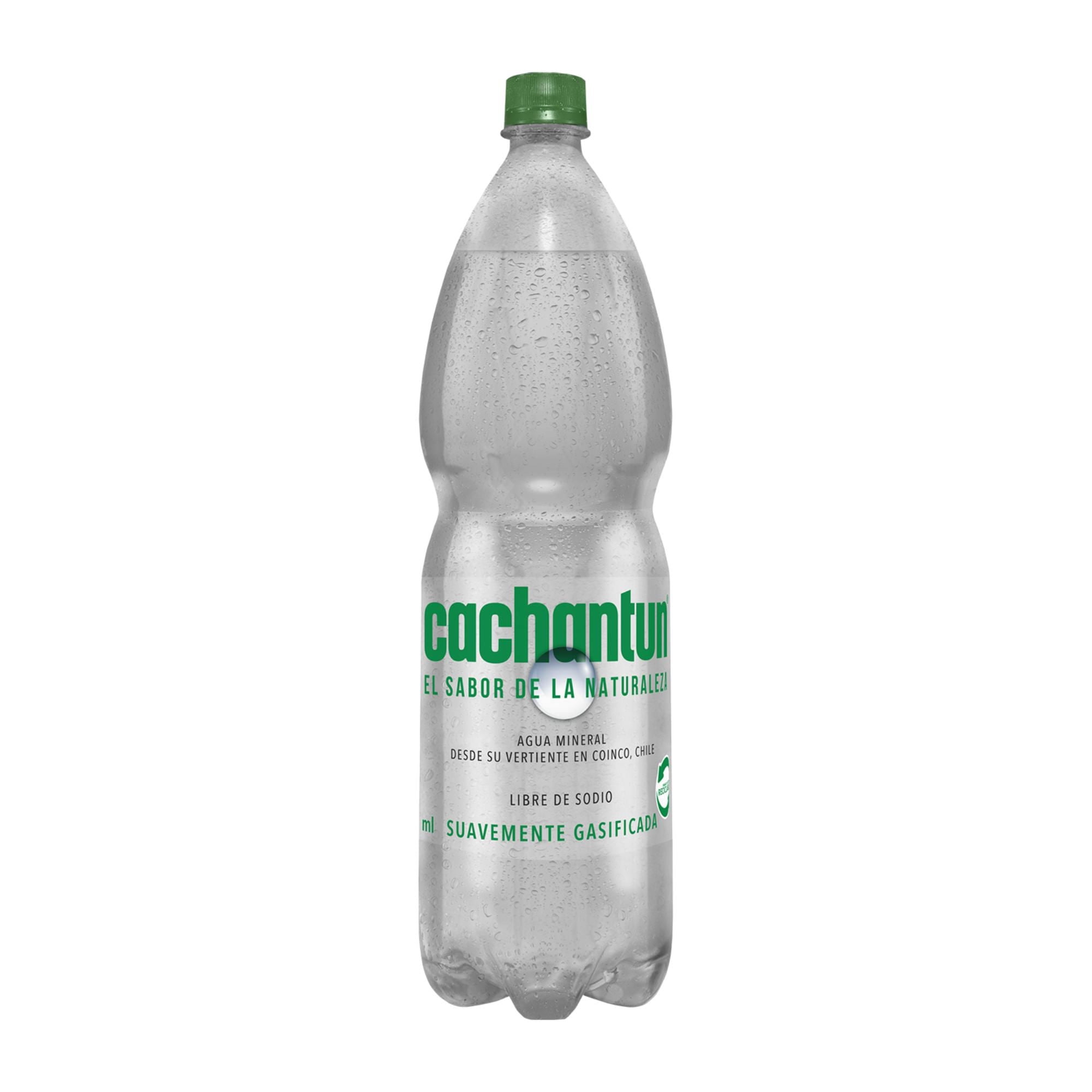 Agua Mineral Light Gas Botella 1,6 L Cachantun