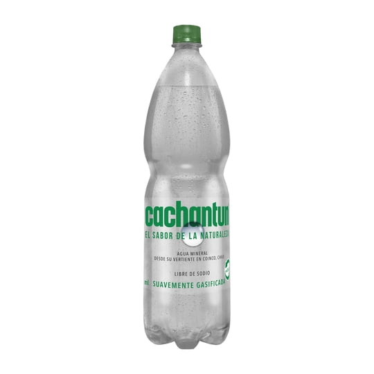 Agua Mineral Light Gas Botella 1,6 L Cachantun