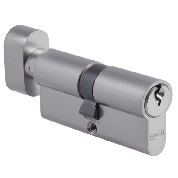 Cilindro Euro 70 mm Llave/Perilla Niquel