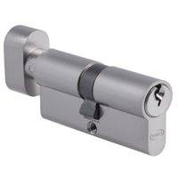 Poli - Cilindro Euro 70 Mm Llave/Perilla Niquel