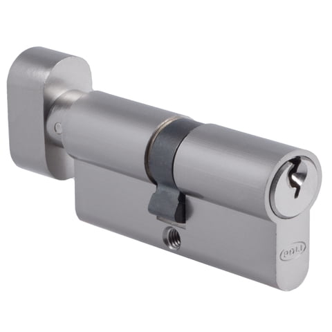 Poli - Cilindro Euro 70 Mm Llave/Perilla Niquel